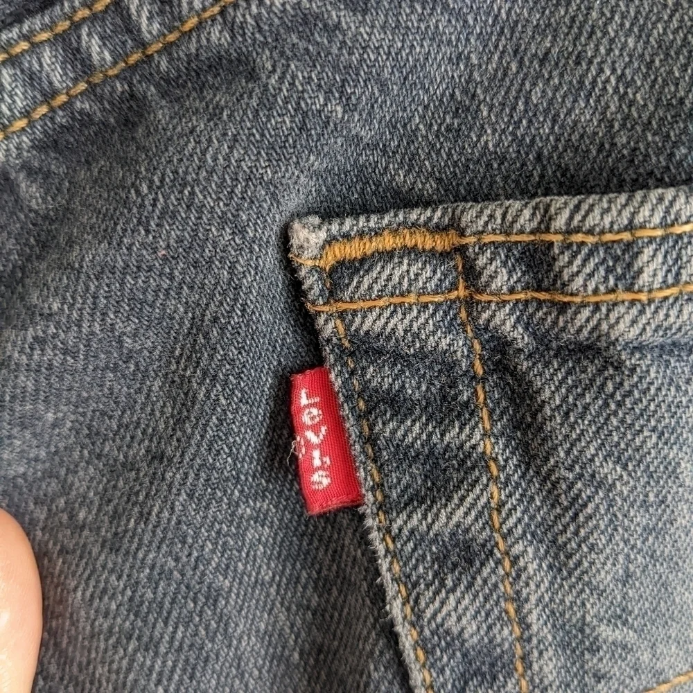 VINTAGE Levi's Button Fly Straight Leg Dark Wash 34x34